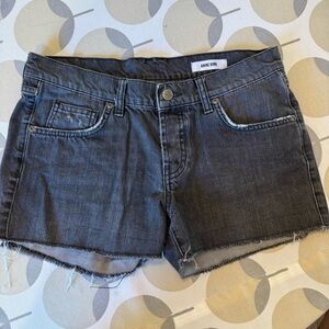 Anine Bing Charcoal Jean Shorts
